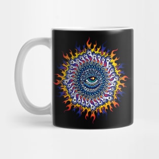 Psychedelic Eye Sun Mug